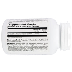solaray-red-yeast-rice-600-mg-120-veggie-caps - Supplements-Natural & Organic Vitamins-Essentials4me