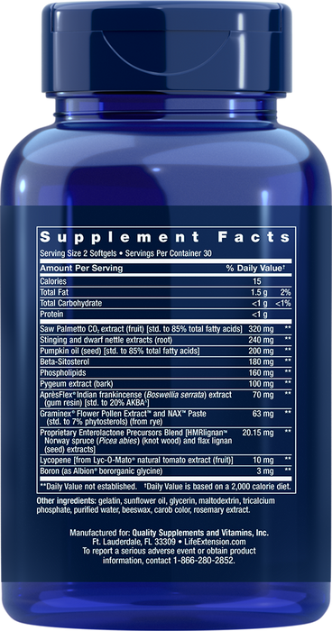 life-extension-ultra-prostate-formula-60-softgels - Supplements-Natural & Organic Vitamins-Essentials4me