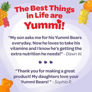 yummi-bears-vegetarian-multivitamin-and-mineral-supplement-gummy-vitamins-for-kids-90-gummies - Supplements-Natural & Organic Vitamins-Essentials4me