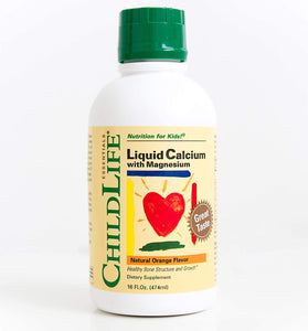 childlife-liquid-calcium-with-magnesium-natural-orange-flavor-16-fl-oz-474-ml - Supplements-Natural & Organic Vitamins-Essentials4me
