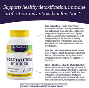 healthy origins setria l glutathione reduced 500 mg Healthy Origins Setria L-Glutathione Reduced 500 mg