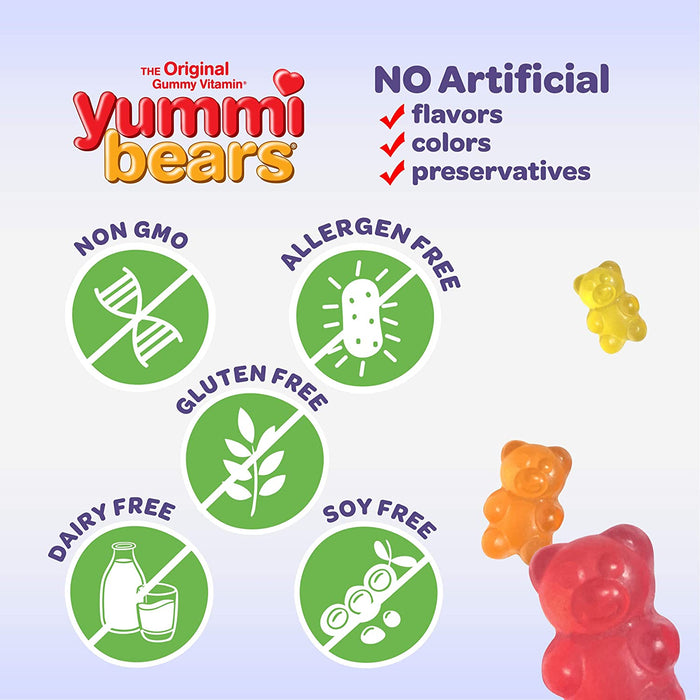 yummi-bears-vitamin-c-chewable-gummy-vitamin-supplement-for-kids-60-count - Supplements-Natural & Organic Vitamins-Essentials4me