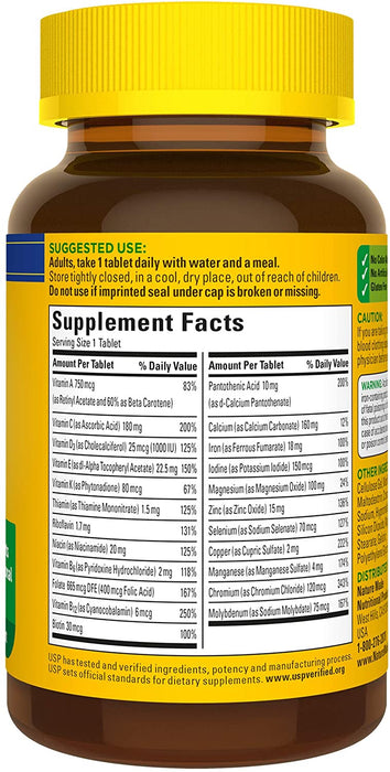 nature-made-multi-complete-with-iron-130-tablets - Supplements-Natural & Organic Vitamins-Essentials4me