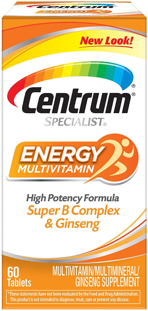centrum-specialist-energy-60ct - Supplements-Natural & Organic Vitamins-Essentials4me