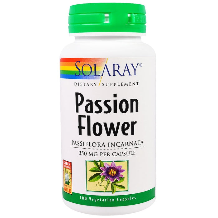 solaray-passion-flower-350-mg-100-veggie-caps - Supplements-Natural & Organic Vitamins-Essentials4me