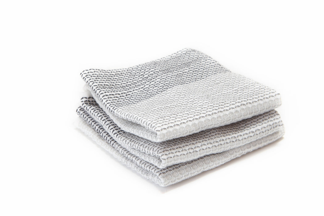 full-circle-tidy-100-organic-cotton-dish-cloths-set-of-3-grayscale - Supplements-Natural & Organic Vitamins-Essentials4me