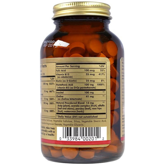 solgar-b-complex-with-vitamin-c-stress-formula-250-tablets - Supplements-Natural & Organic Vitamins-Essentials4me