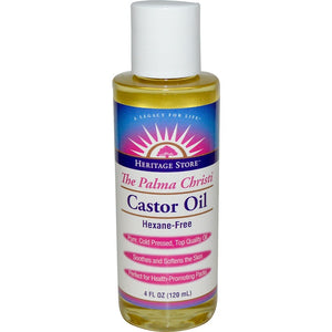 heritage-store-castor-oil-4-oz - Supplements-Natural & Organic Vitamins-Essentials4me