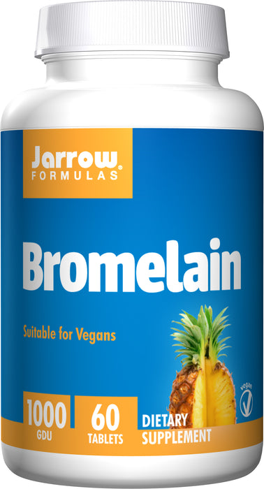 jarrow-formulas-bromelain-1000-gdu-60-tablets - Supplements-Natural & Organic Vitamins-Essentials4me