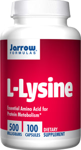 jarrow-formulas-l-lysine-500-mg-100-capsules - Supplements-Natural & Organic Vitamins-Essentials4me