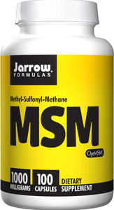 jarrow-formulas-msm-1000-mg-100-capsules - Supplements-Natural & Organic Vitamins-Essentials4me