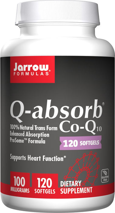 jarrow-formulas-q-absorb-co-q10-100-mg-120-softgels - Supplements-Natural & Organic Vitamins-Essentials4me