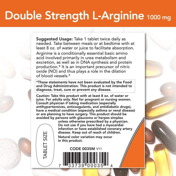 now-foods-l-arginine-1000-mg-120-tablets - Supplements-Natural & Organic Vitamins-Essentials4me
