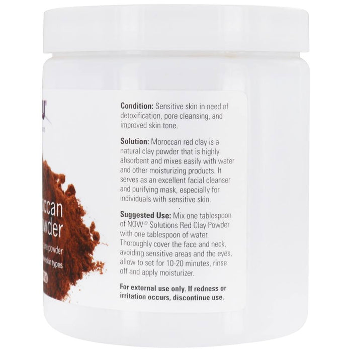 now-foods-solutions-moroccan-red-clay-powder-14-oz-397-g - Supplements-Natural & Organic Vitamins-Essentials4me