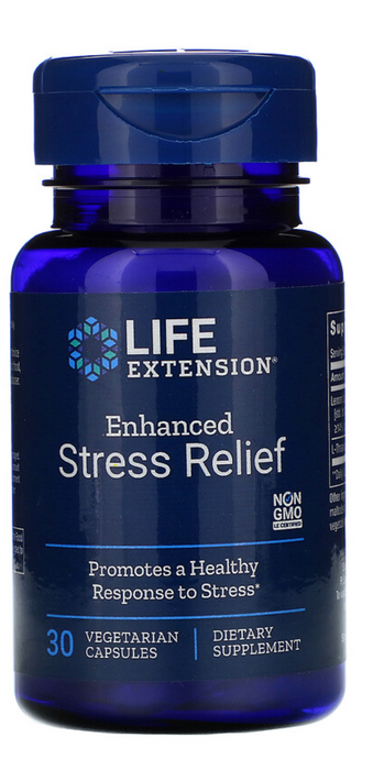 life-extension-natural-stress-relief-30-vegetarian-capsules - Supplements-Natural & Organic Vitamins-Essentials4me