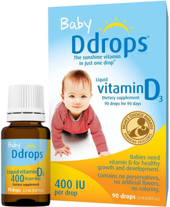 baby-d-drops-liquid-vitamin-d3-400-iu-drop-90-drops - Supplements-Natural & Organic Vitamins-Essentials4me