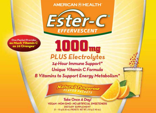 solgar-ester-c®-1000-mg-effervescent-21-pkt-powder-natural-tangerine - Supplements-Natural & Organic Vitamins-Essentials4me