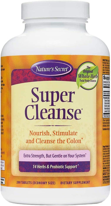 natures-secret-super-cleanse-200-tablets - Supplements-Natural & Organic Vitamins-Essentials4me