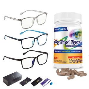 nutricelebrity-optimal-eyes-blue-light-blocking-glasses-computer-tv-game-gaming-reading-phone-uv400-combo-pack - Supplements-Natural & Organic Vitamins-Essentials4me