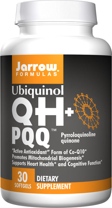jarrow-formulas-ubiquinol-qh-pqq-30-softgels - Supplements-Natural & Organic Vitamins-Essentials4me