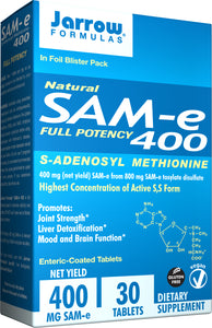 jarrow-formulas-sam-e-400-400-mg-30-tablets - Supplements-Natural & Organic Vitamins-Essentials4me