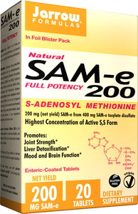 jarrow-formulas-sam-e-200-200-mg-20-tablets - Supplements-Natural & Organic Vitamins-Essentials4me