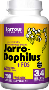 jarrow-formulas-jarro-dophilus-fos-200-capsules - Supplements-Natural & Organic Vitamins-Essentials4me