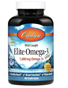 carlson-labs-wild-caught-elite-omega-3-1600mg-omega-3s-soft-gels-90-counts - Supplements-Natural & Organic Vitamins-Essentials4me