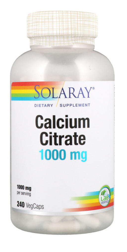 solaray-calcium-citrate-240-vegetarian-capsules - Supplements-Natural & Organic Vitamins-Essentials4me