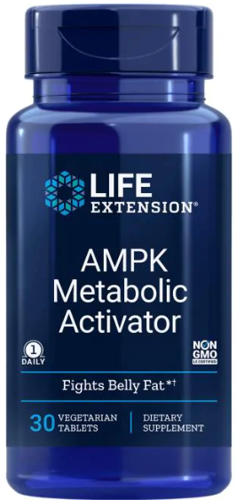 life-extension-ampk-metabolic-activator-30-vegetarian-tablets - Supplements-Natural & Organic Vitamins-Essentials4me