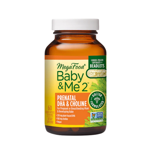 megafood-baby-me-2-prenatal-dha-choline-60-capsules - Supplements-Natural & Organic Vitamins-Essentials4me