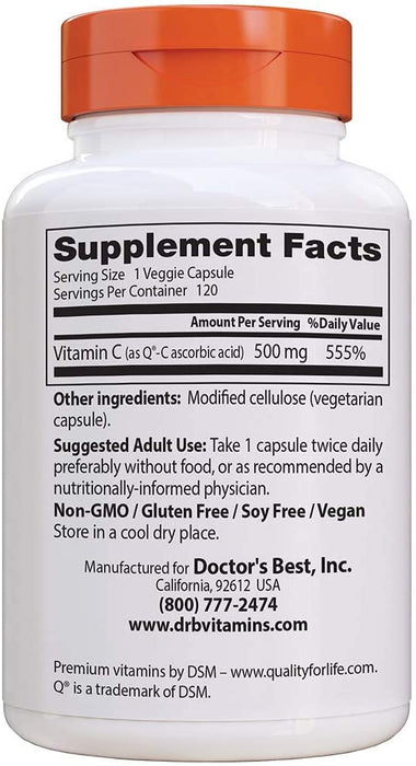 doctors-best-vitamin-c-with-quali-c-500-mg-120-veggie-caps - Supplements-Natural & Organic Vitamins-Essentials4me
