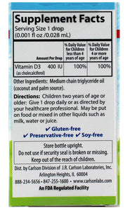 carlson-super-daily-d3-liquid-vitamin-d-for-kids-400-iu-365-drops - Supplements-Natural & Organic Vitamins-Essentials4me