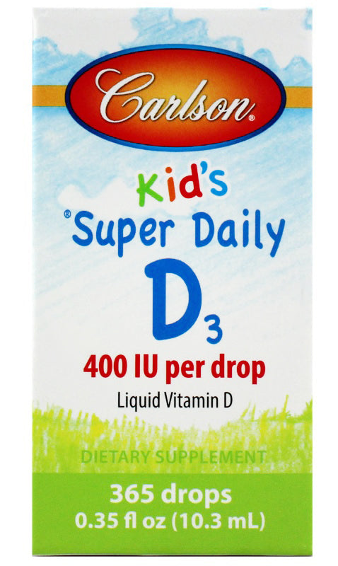 carlson-super-daily-d3-liquid-vitamin-d-for-kids-400-iu-365-drops - Supplements-Natural & Organic Vitamins-Essentials4me