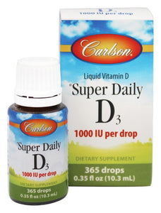 carlson-labs-super-daily-d3-1-000-iu-0-35-fl-oz-10-3-ml - Supplements-Natural & Organic Vitamins-Essentials4me
