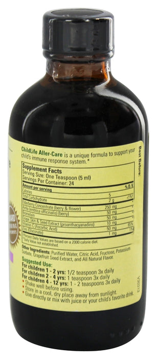 childlife-essentials-aller-care-grape-4-fl-oz - Supplements-Natural & Organic Vitamins-Essentials4me