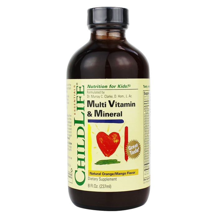 childlife-multi-vitamin-mineral-natural-orange-mango-flavor-8-fl-oz-237-ml - Supplements-Natural & Organic Vitamins-Essentials4me