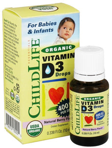 childlife-essentials-organic-vitamin-d3-liquid-drops-berry-400-iu-10-ml - Supplements-Natural & Organic Vitamins-Essentials4me