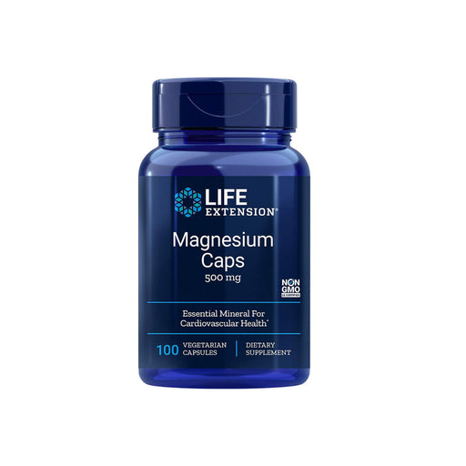 life-extension-magnesium-capsules-500-mg-100-vegetarian-capsules - Supplements-Natural & Organic Vitamins-Essentials4me