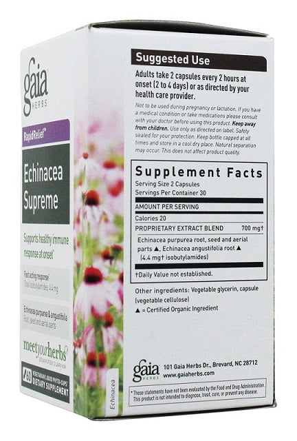 gaia-herbs-echinacea-supreme-liquid-phyto-capsules-60-vegetarian-capsules - Supplements-Natural & Organic Vitamins-Essentials4me