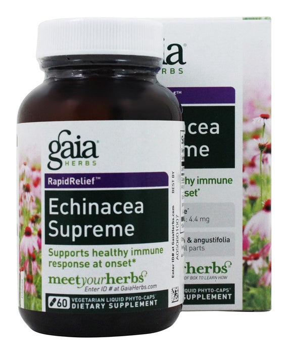 gaia-herbs-echinacea-supreme-liquid-phyto-capsules-60-vegetarian-capsules - Supplements-Natural & Organic Vitamins-Essentials4me