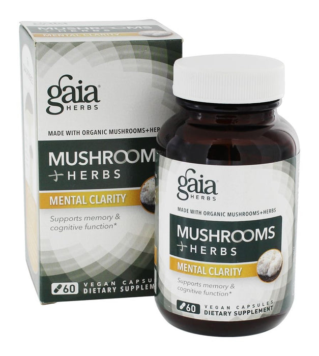 gaia-herbs-mushrooms-herbs-mental-clarity-60-vegetarian-capsules - Supplements-Natural & Organic Vitamins-Essentials4me