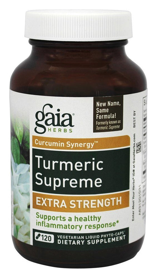 gaia-herbs-turmeric-supreme-extra-strength-120-vegetarian-capsules - Supplements-Natural & Organic Vitamins-Essentials4me