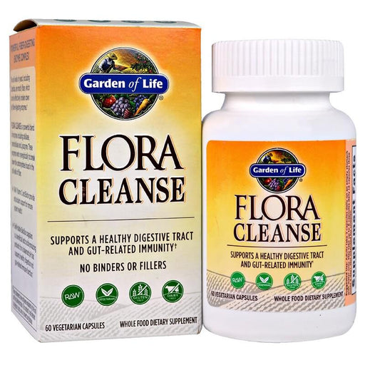 garden-of-life-flora-cleanse-60-vegetarian-capsules - Supplements-Natural & Organic Vitamins-Essentials4me