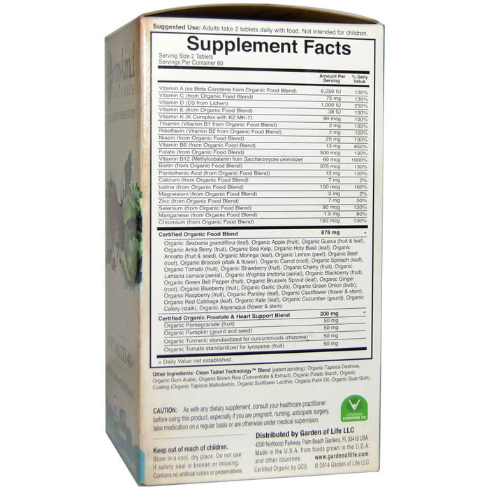 garden-of-life-mens-multi-40-120-vegan-tablets - Supplements-Natural & Organic Vitamins-Essentials4me