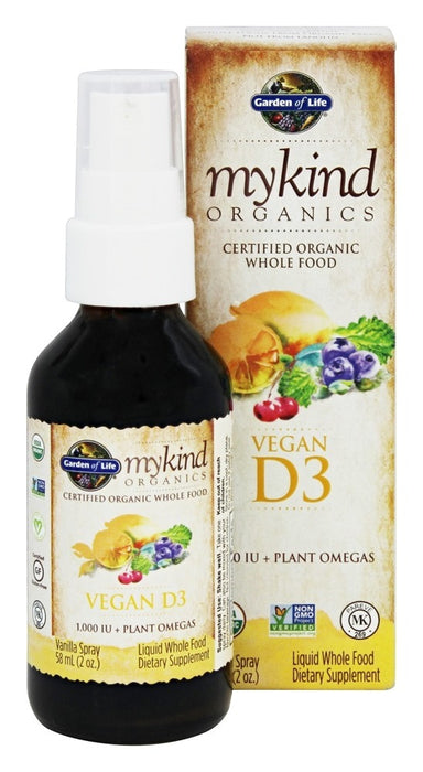 garden-of-life-mykind-organics-vegan-d3-vanilla-spray-1000-iu-2-oz-58-ml - Supplements-Natural & Organic Vitamins-Essentials4me