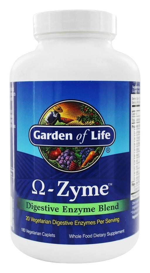 garden-of-life-omega-zyme-digestive-enzyme-blend-180-vegetarian-caplets - Supplements-Natural & Organic Vitamins-Essentials4me