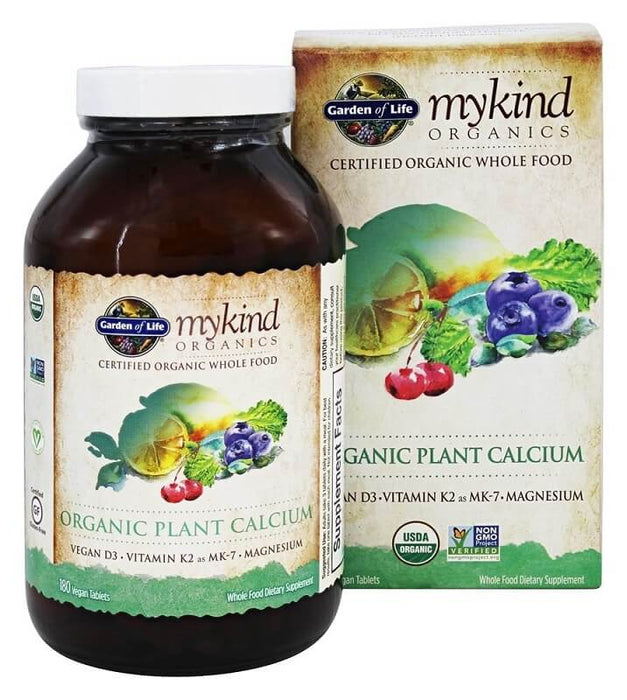 garden-of-life-organic-plant-calcium-180-vegan-tablets - Supplements-Natural & Organic Vitamins-Essentials4me