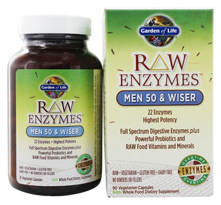 garden-of-life-raw-enzymes-men-50-wiser-90-vegetarian-capsules - Supplements-Natural & Organic Vitamins-Essentials4me