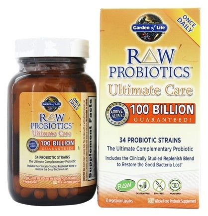 garden-of-life-raw-probiotics-ultimate-care-30-veggie-capsules - Supplements-Natural & Organic Vitamins-Essentials4me